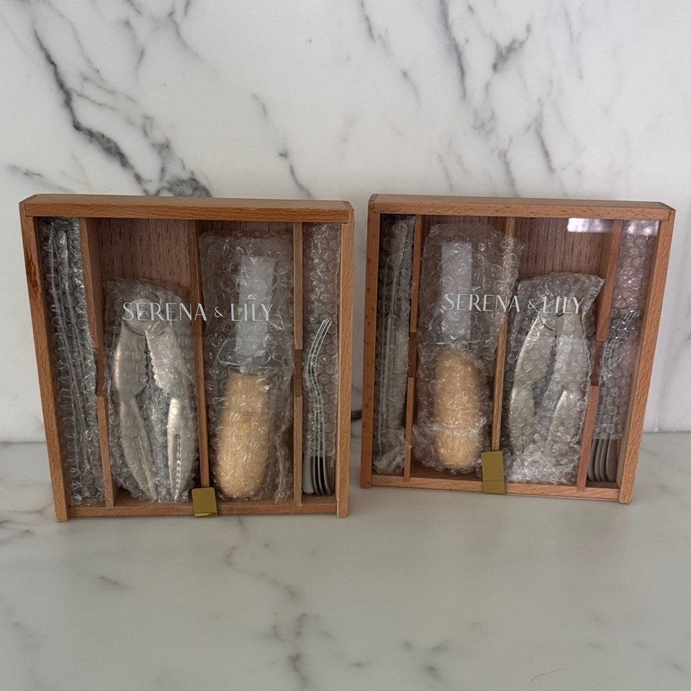 Serena & Lily Lobster Seafood Tool Set - 2-Pack